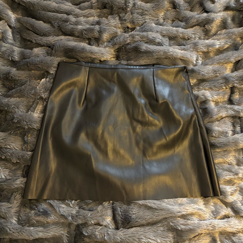 White Fox Boutique Worth Waiting PU Mini Skirt